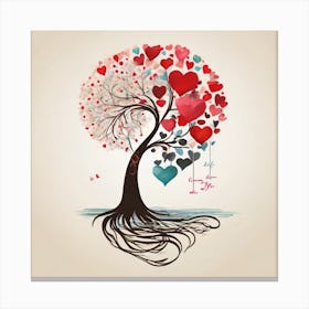 Tree Of Love Canvas Print