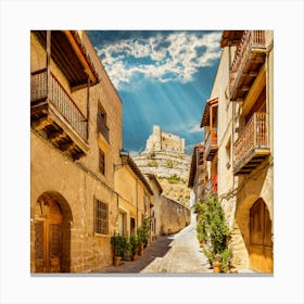 Narrow Street In Spain Stampe su tela