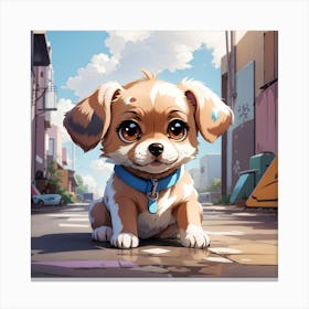 Cute Dog Canvas Print