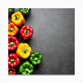 Colorful Peppers 21 Canvas Print