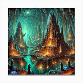 Primordial Beginning Converted Canvas Print