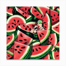 Watermelon Ice Baby Canvas Print