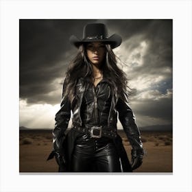 Westerngirlv4 Canvas Print