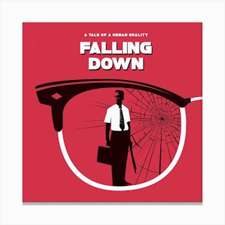 Falling Down Movie Square Canvas Print