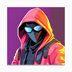 Man In A Hoodie Canvas Print