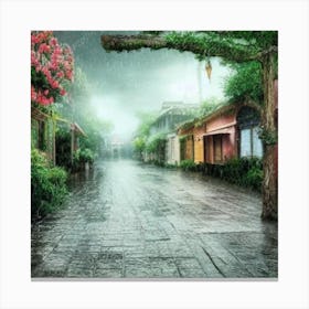 Rainy Street Canvas Print