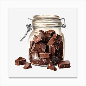 Jar Of Chocolate 2 Canvas Print