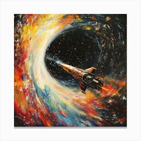 Spaceship Art Canvas Print