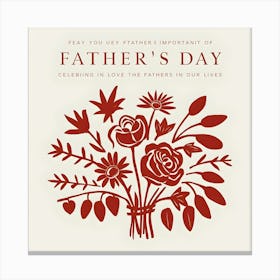 Father'S Day Canvas Print