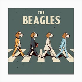 The Beagles inspired by The Beatles Canvas Print
