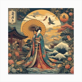 Asian Woman Canvas Print