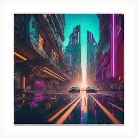 Futuristic City 39 Canvas Print