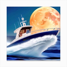 Moonlight Cruise 28 Canvas Print