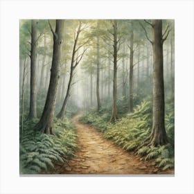 Path In The Woods 1 Canvas Print