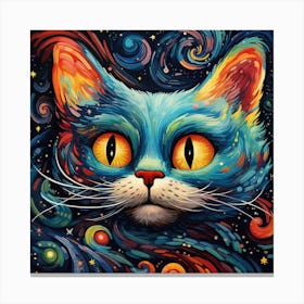 Galaxy Cat 1 Canvas Print