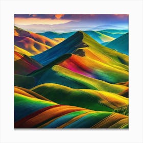 Rainbow Hills 1 Canvas Print