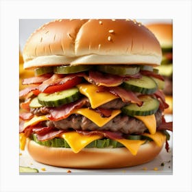 Burger Canvas Print