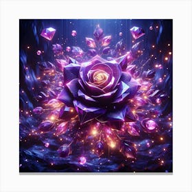 Purple Rose 1 Canvas Print