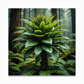 Fern In The Forest Canvas Print