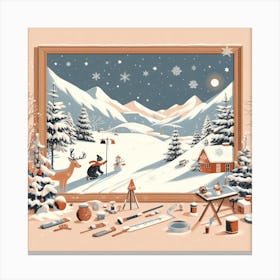 Winter Scene Canvas Print