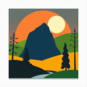 Yosemite Landscape Canvas Print