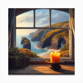 Window To The Sea 2 Canvas Print