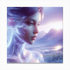 Ice Woman Canvas Print