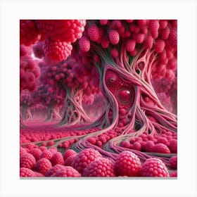 Raspberry Forest 1 Canvas Print