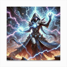 Archon Zephyra Lightning Barrage Canvas Print