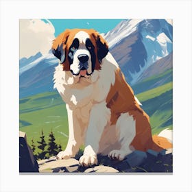 St Bernard 20 Canvas Print