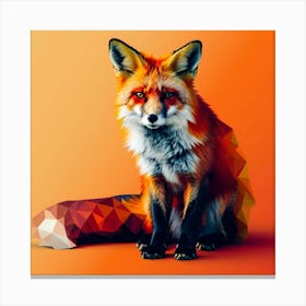 Polygonal Fox Canvas Print