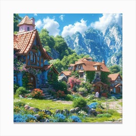 Fairy Village 1 Canvas Print