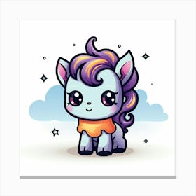 Cute Unicorn 616 Canvas Print