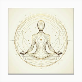 Yoga And Meditation Canvas Print