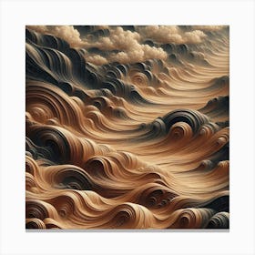 Waves Of Sand Canvas Print