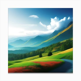 Landscape Painting 2 Canvas Print