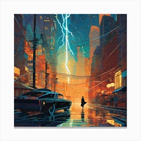 Lightning Strike Canvas Print