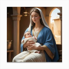 Virgin And Child 1 Canvas Print