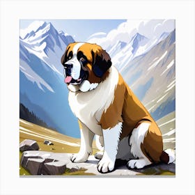 St Bernard 2 Canvas Print