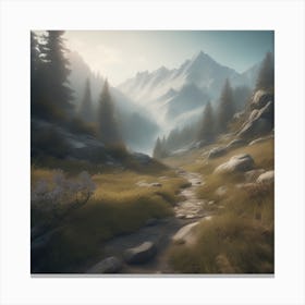 Mountain Path 4 Canvas Print