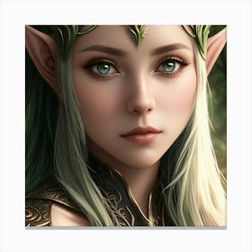 Elven grace Canvas Print