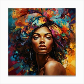 African American Woman 9 Canvas Print