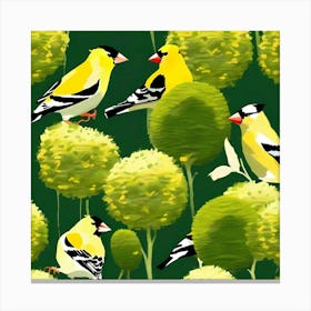 Goldfinches Canvas Print