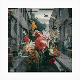 Street Flowers Canvas Print