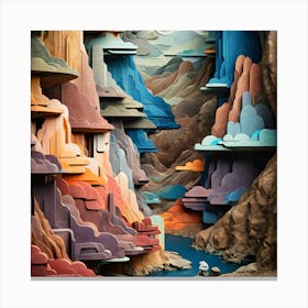 Paper Sculpture Canvas Print