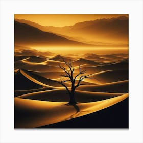 Desert Landscape - Desert Stock Videos & Royalty-Free Footage 5 Canvas Print