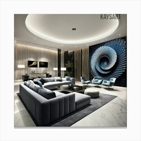 Modern Living Room Canvas Print