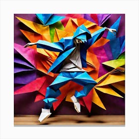 Origami Dancer 40 Canvas Print