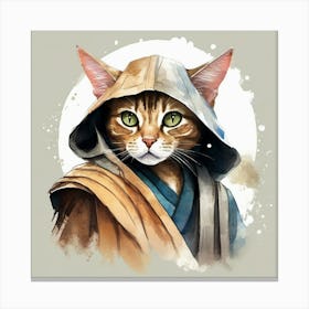 jedi cat Canvas Print