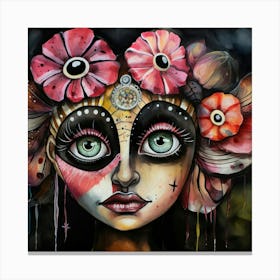 Day Of The Dead Abstract  Canvas Print